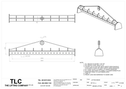 50T x 3500mm Multihole Lifting Beam
