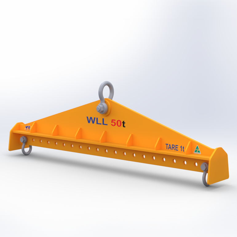 50T x 3500mm Multihole Lifting Beam