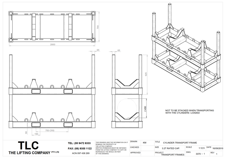 3.2T Cylinder Transport Frame
