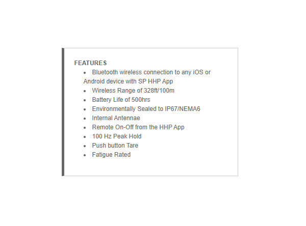 Straightpoint Bluelink Bluetooth Loadcell