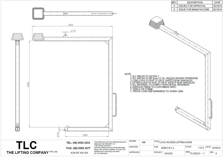 450kg Loco Access Hook