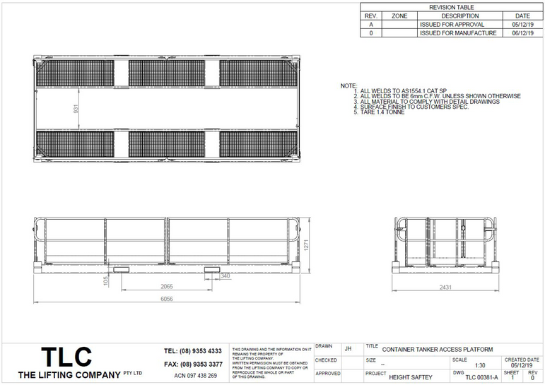 Tanker Height Access Platform