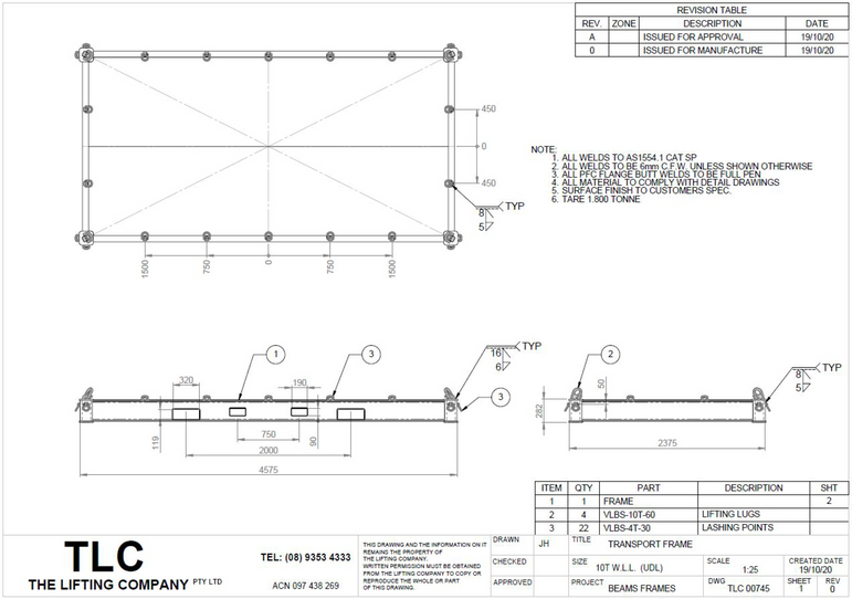 10T Transport Flat Rack