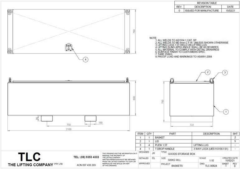 500kg Goods Storage Box