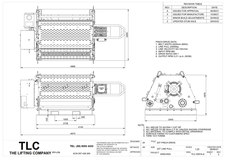20T M.R.C. Pinch Drive