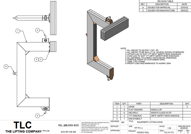 10T Equipment Lifting Hook
