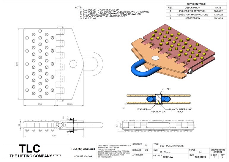 25T Pulling Plate