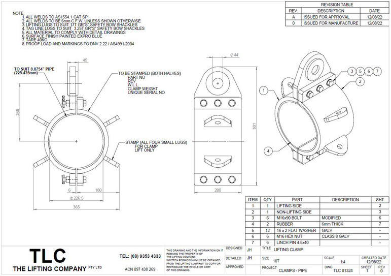 10T Pipe Clamp