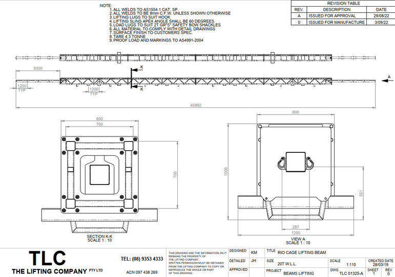 20T Cage Lifting Assembly