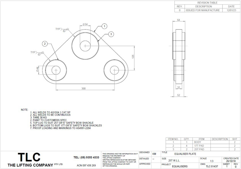 25T Equaliser Plate