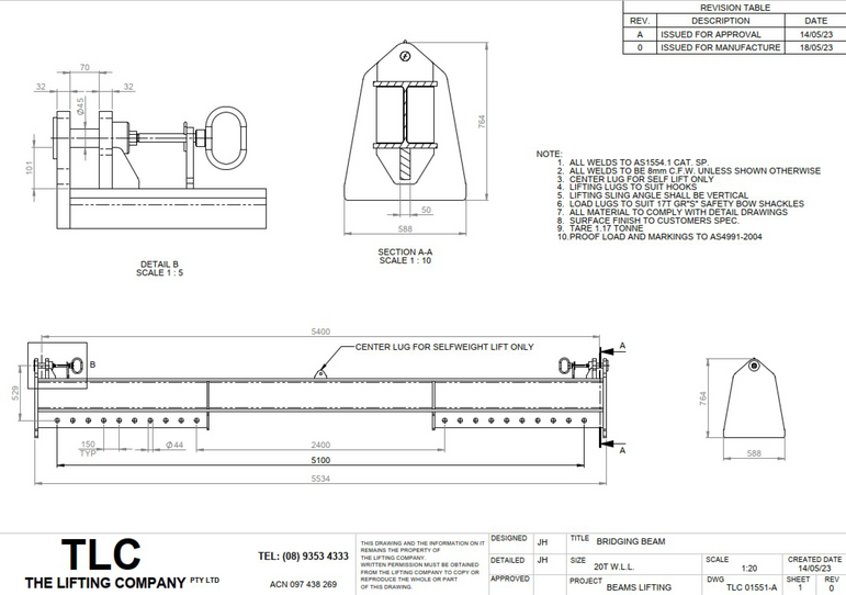 20T Bridging Beam