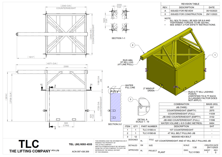 10T Water Filled Counterweight