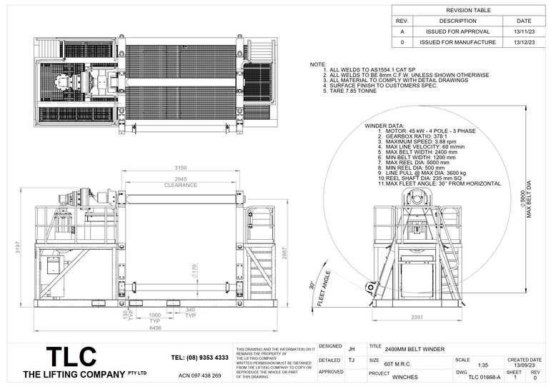 60T / 30T Electric Belt Winder