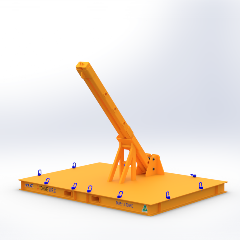 3T Gas Heater Coil Winch Out Stand