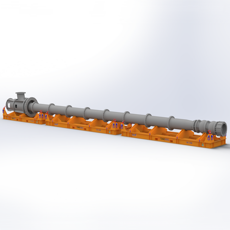 2.5T Burrup Pump Transport Frame Assmebly