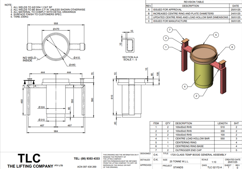 25T Bogie Stand