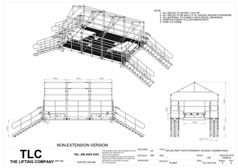 Craneable Splice Raft