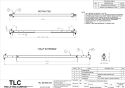 5T 3.2-4.2m Spreader Beam