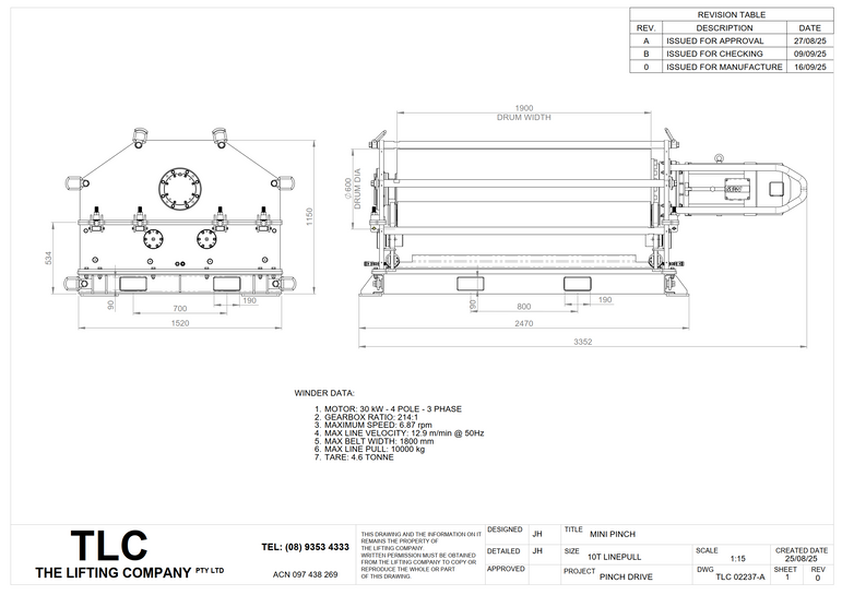 10T Mini Pinch Drive