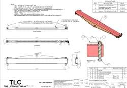 9T Container Pulling Beam with Twist Locks