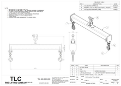 1T Fork Jib Lifting Beam