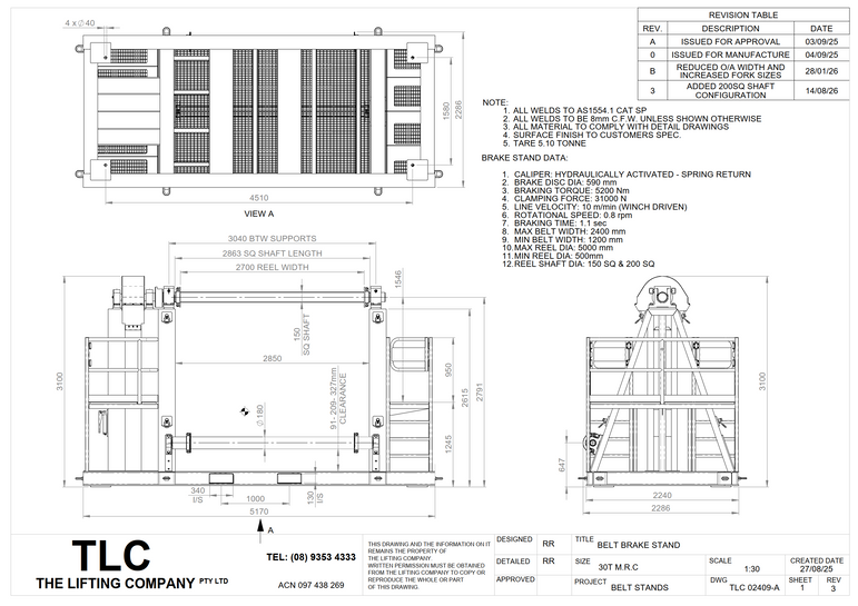30T Belt Stand TLC