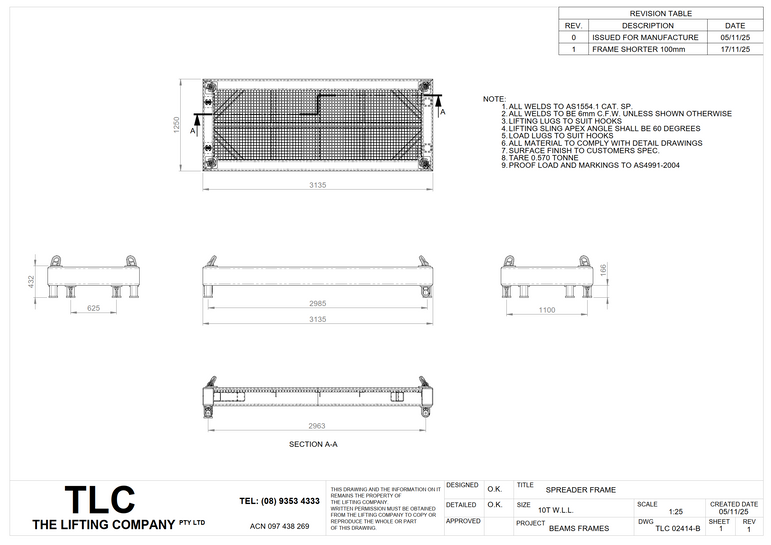 10T WA150-6 Wheel Loader Lifting Frame TLC