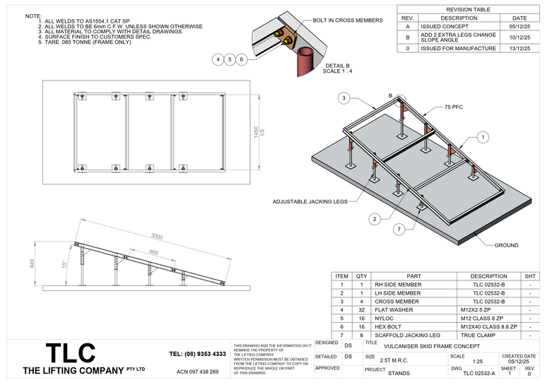 2.5T Vulcaniser Skid