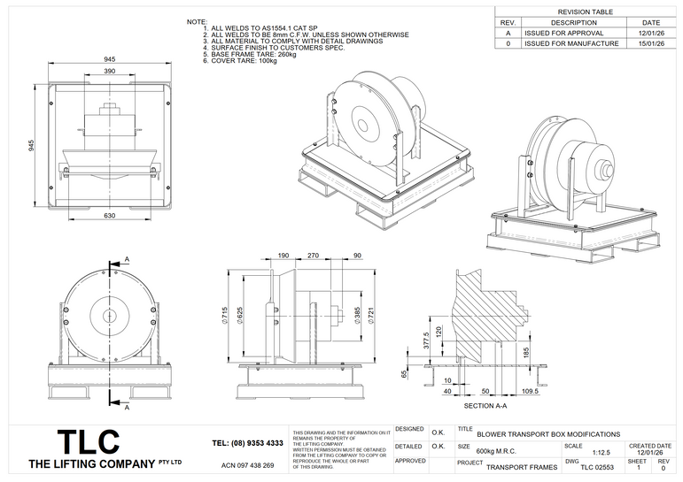 600KG Blower Transport Box