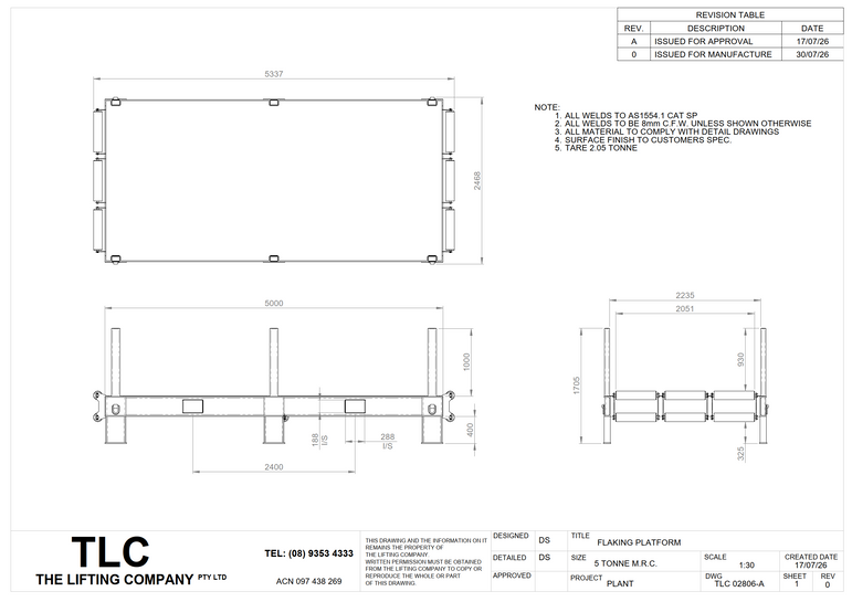 5T Flaking Platform TLC