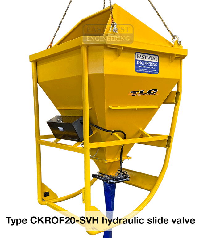 CKROF (SV) Concrete Kibble Laydown - Slide Valve
