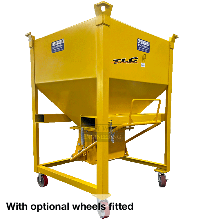 HBF Hopper Bin - Clamshell