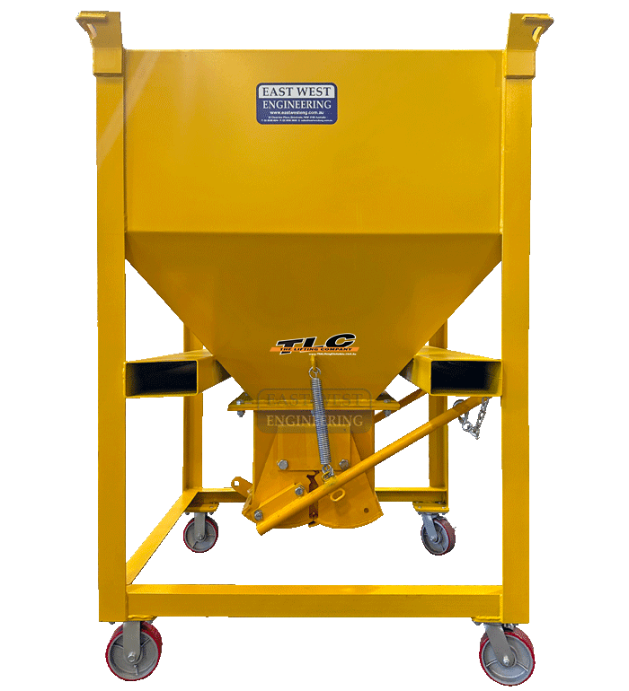 HBF Hopper Bin - Clamshell