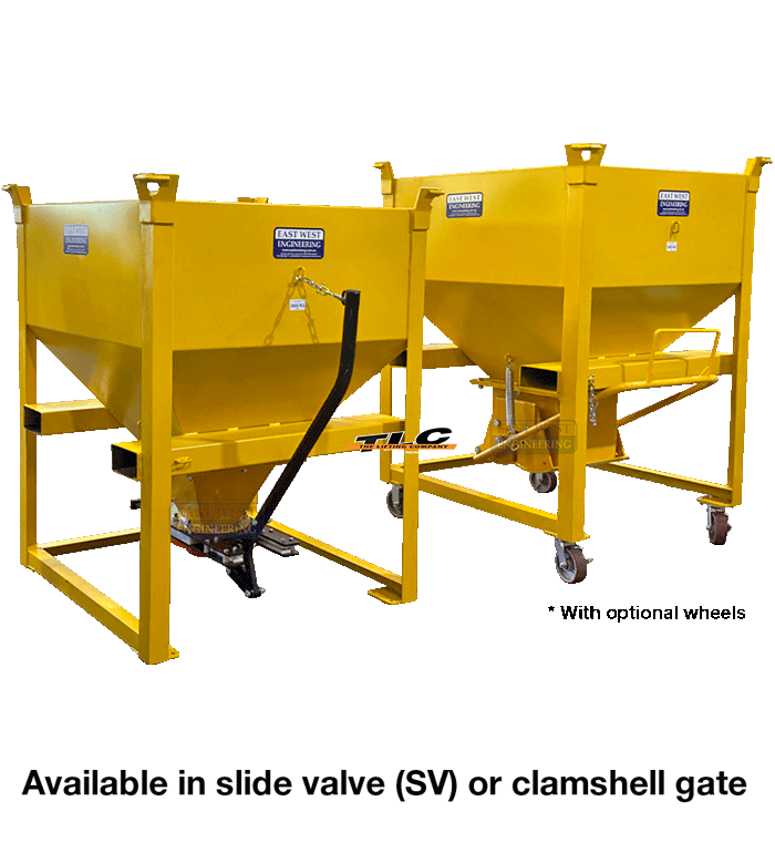 HBF Hopper Bin - Clamshell