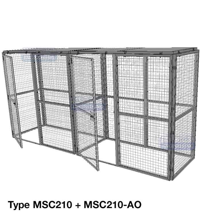 MSC210 Modular Storage Cage - 2100(w)