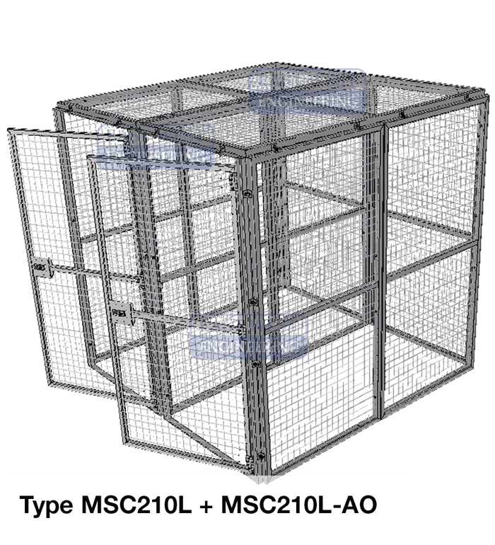 MSC210L Modular Storage Cage - 2100(d)