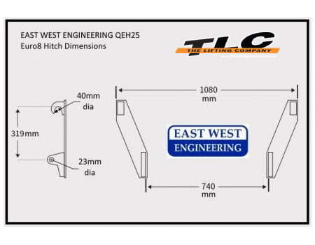 QEH25 Euro Hitch Carriage