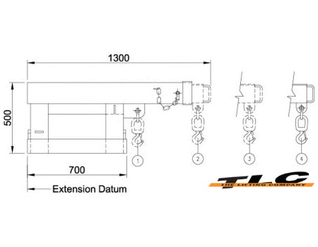 FJCS50 Fixed Jib Short – 4.75T
