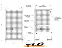 GB-CM2 Gas Cylinder Cage