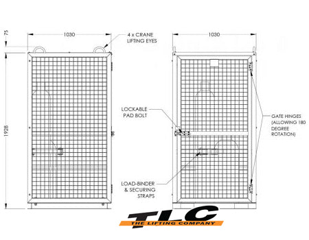 GB-CM2 Gas Cylinder Cage