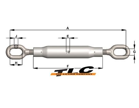Rigging Screw Grade S Eye/Eye