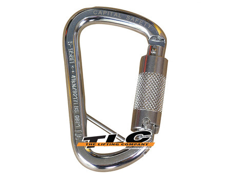 Stainless Steel Triple Action Karabiner w/ Captive Pin