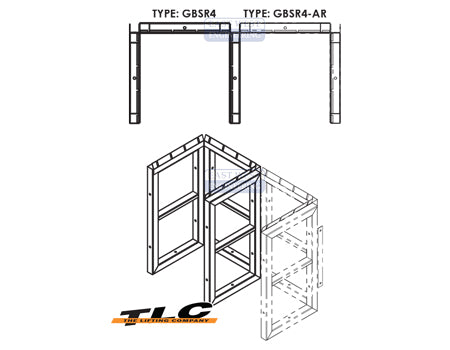 GBSR4 Gas Cylinder Storage Rack - 450x450