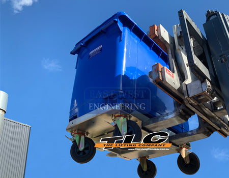 W660PRB 660L Wheelie Bin with Rotator Base