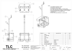 100kg 'E Size' Gas Bottle Trolley