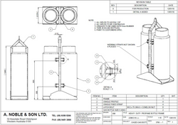220kg Heavy Duty Propane Bottle Frame