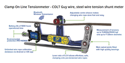 Straighpoint Clamp On Line Tensionmeter - COLT Guy wire, steel wire tension shunt meter