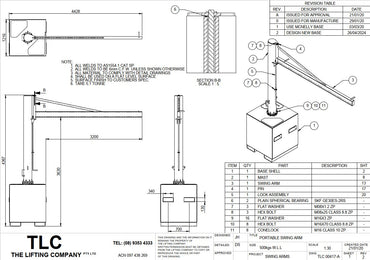 500kg Mobile Swingarm