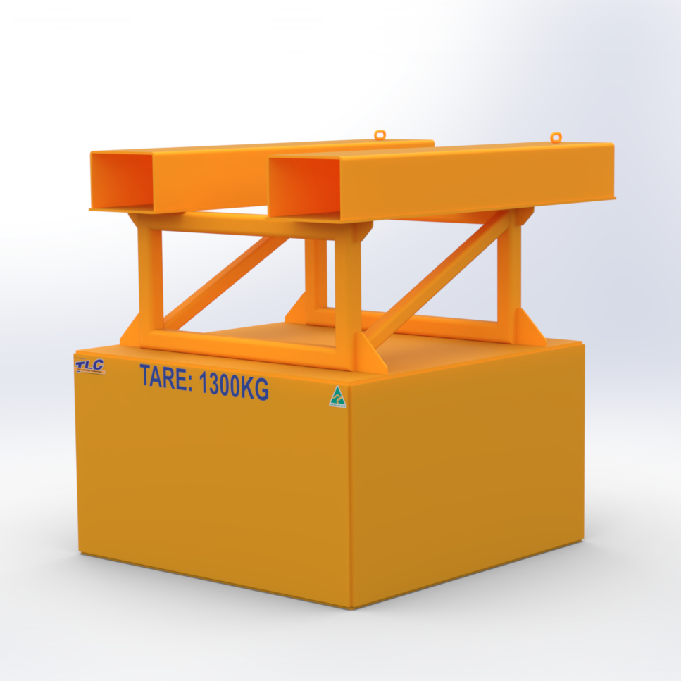 1300kg bin compactor
