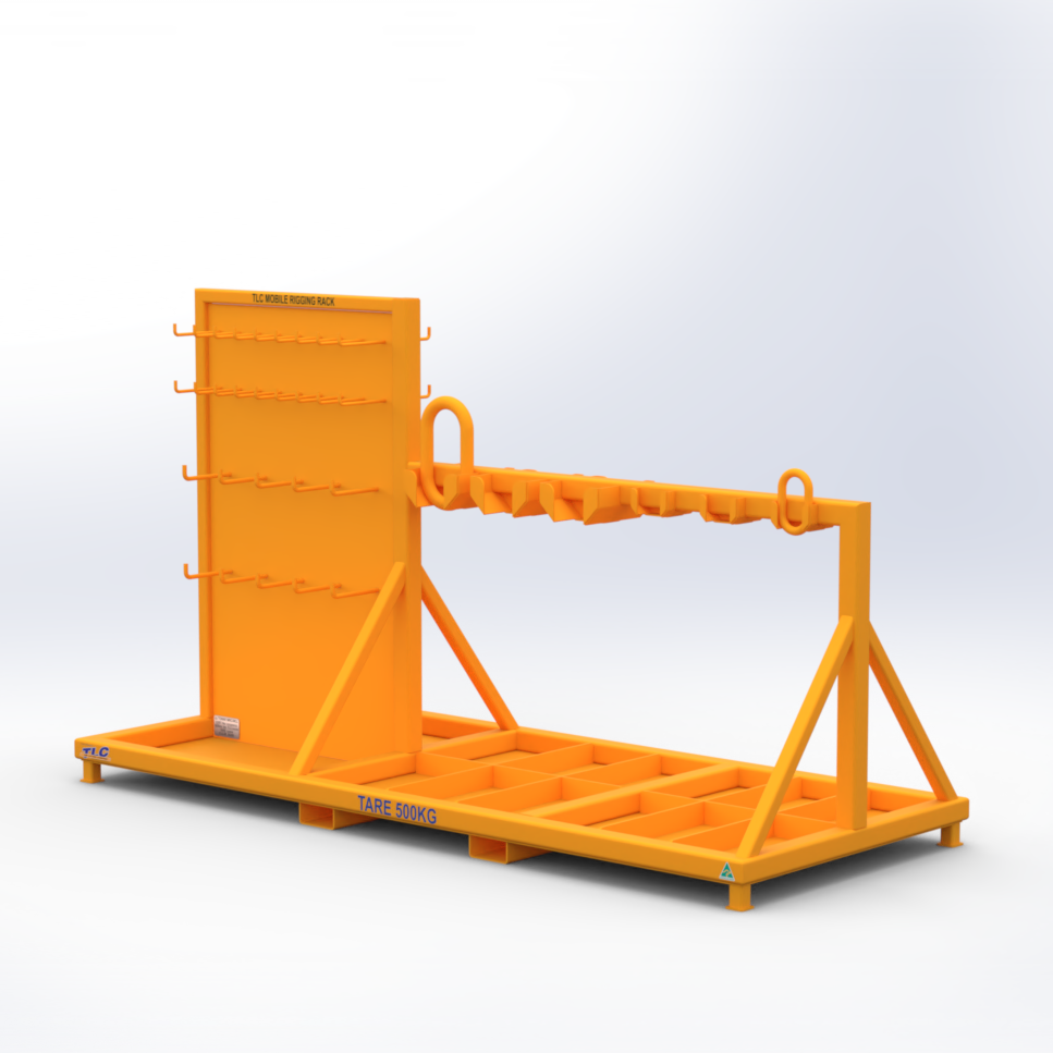 Dedicated Rigging Racks Mobile rigging rack